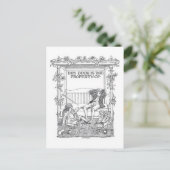 "Dit boek behoort toe"  Bookplate Briefkaart (Staand voorkant)