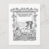 "Dit boek behoort toe"  Bookplate Briefkaart (Voorkant)