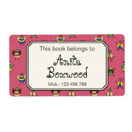 Dit boek behoort tot aangepaste meisjesnaam Stick  Etiket