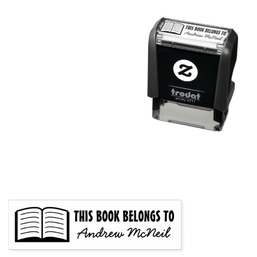 DIT BOEK BEHOORT TOT aangepaste stempel voor schoo (In situ)