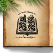 Dit boek behoort tot Bloemboek Rubber Stamp Rubberstempel