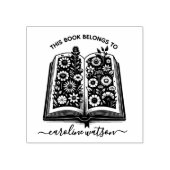 Dit boek behoort tot Bloemboek Rubber Stamp Rubberstempel (Afrduk)