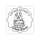 Dit boek behoort tot Cute Basset Rubberstempel (Afrduk)