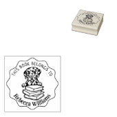 Dit boek behoort tot Cute Dalmatian Rubberstempel (Gestempeld)