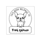 Dit boek behoort tot, Cute Dog, Child Book Rubberstempel (Afrduk)