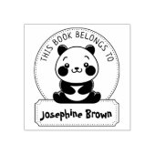Dit boek behoort tot, Cute Panda, Child Book Rubberstempel (Afrduk)