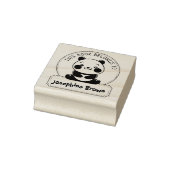 Dit boek behoort tot, Cute Panda, Child Book Rubberstempel (Stempel)