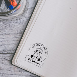 Dit boek behoort tot, Cute Unicorn, Child Book Rubberstempel