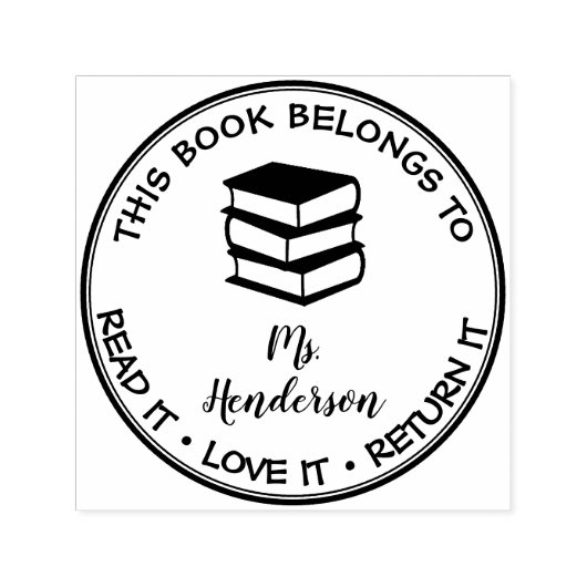 Dit boek behoort tot de aangepaste bibliotheek  zelfinktende stempel (Design)