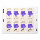 Dit boek behoort tot de aangepaste naam Blue Flowe Etiket (Full Sheet)