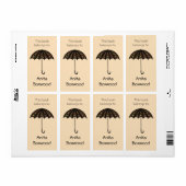 Dit boek behoort tot de aangepaste naam paraplu etiket (Full Sheet)