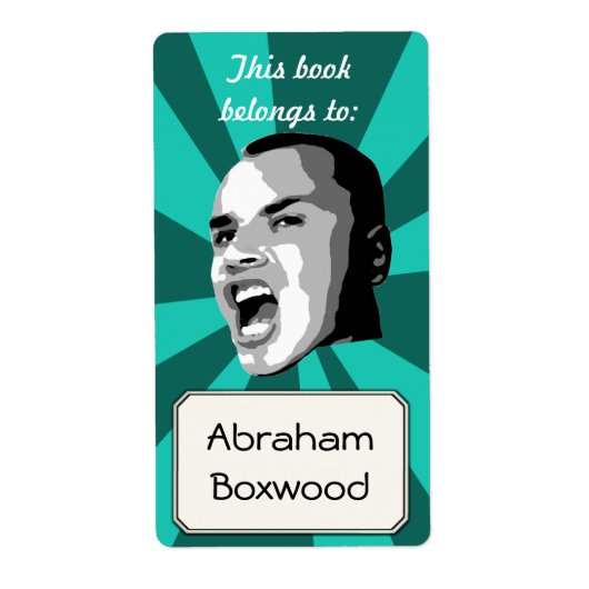 Dit boek behoort tot de aangepaste naam Retro Shou Etiket (Voorkant)