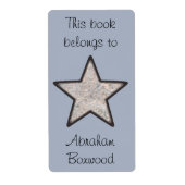 Dit boek behoort tot de aangepaste naam Rock Textu Etiket (Voorkant)