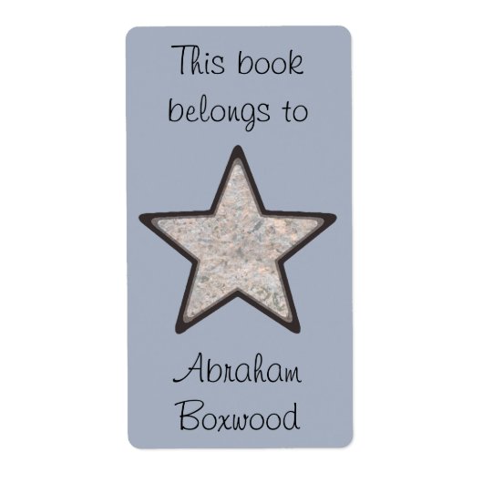 Dit boek behoort tot de aangepaste naam Rock Textu Etiket (Voorkant)