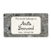 Dit boek behoort tot de aangepaste naam Rock Textu Etiket (Voorkant)