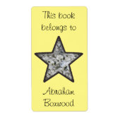 Dit boek behoort tot de aangepaste naam Rock Textu Etiket (Voorkant)