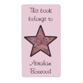 Dit boek behoort tot de aangepaste naam Rock Textu Etiket (Voorkant)