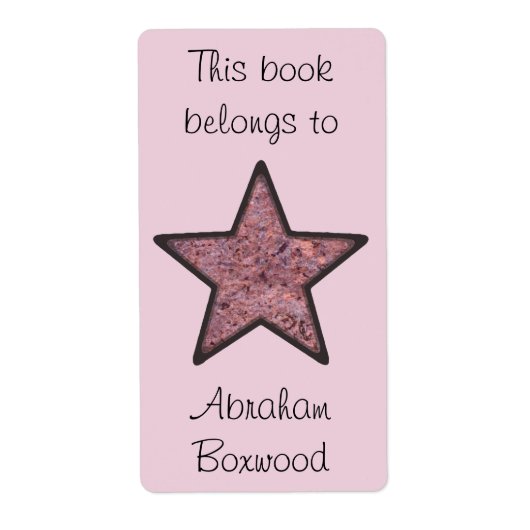 Dit boek behoort tot de aangepaste naam Rock Textu Etiket (Voorkant)