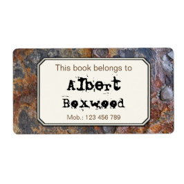 Dit boek behoort tot de aangepaste naam Rock Textu Etiket