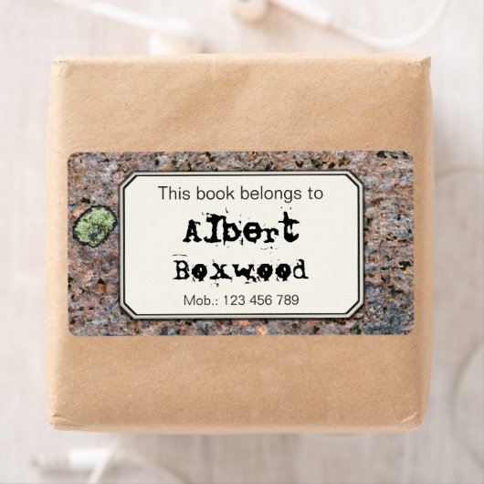 Dit boek behoort tot de aangepaste naam Rock Textu Etiket (Insitu)