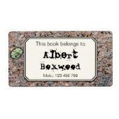 Dit boek behoort tot de aangepaste naam Rock Textu Etiket (Voorkant)