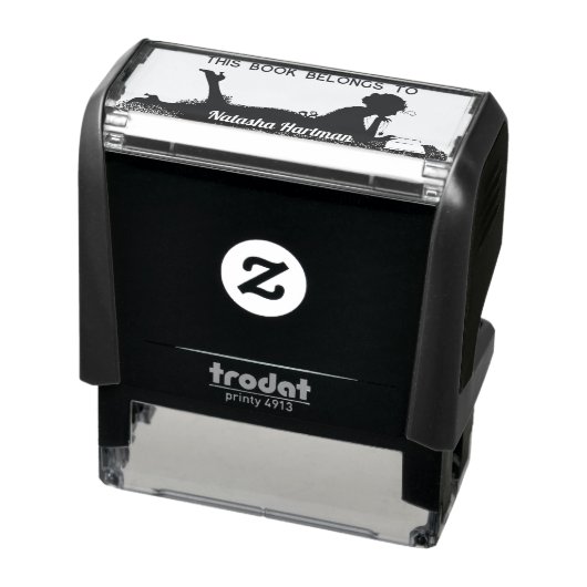 Dit boek behoort tot de afbeelding van de douanena  zelfinktende stempel (Product)