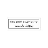 Dit boek behoort tot de Bookplate Moderne Naam Zelfinktende Stempel (Design)
