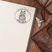 Dit boek behoort tot de Cute Chow Chow Rubberstempel