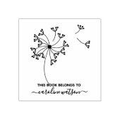 Dit boek behoort tot de Dandelion Rubber Stamp Rubberstempel (Afrduk)
