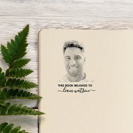 Dit boek behoort tot de gepersonaliseerde foto rubberstempel