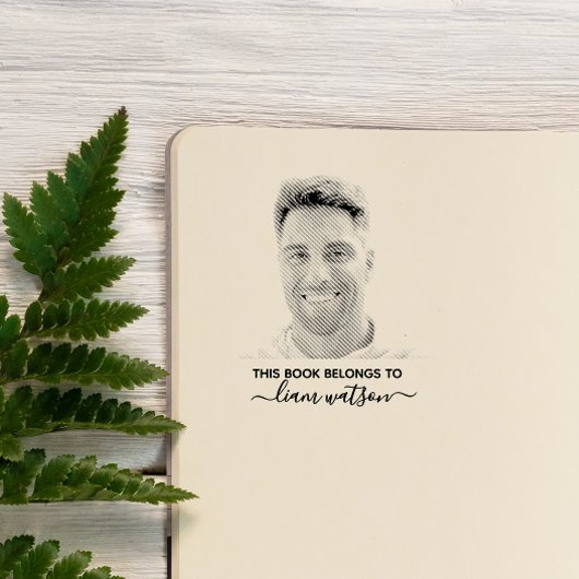 Dit boek behoort tot de gepersonaliseerde foto rubberstempel
