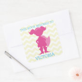 Dit boek behoort tot de gepersonaliseerde Girl Sup Vierkante Sticker (Envelop)