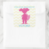 Dit boek behoort tot de gepersonaliseerde Girl Sup Vierkante Sticker (Tas)