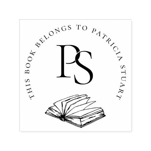 Dit boek behoort tot de gepersonaliseerde Initiale Zelfinktende Stempel (Design)