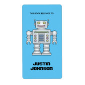 Dit boek behoort tot de kinder etiketten van robot (Voorkant)