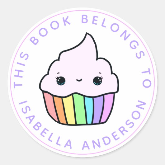 Dit boek behoort tot de koekjesboekplaat ronde sticker (Voorkant)