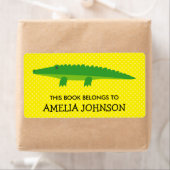 Dit boek behoort tot de krokodillenplaatetiketten etiket (Insitu)