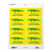 Dit boek behoort tot de krokodillenplaatetiketten etiket (Full Sheet)