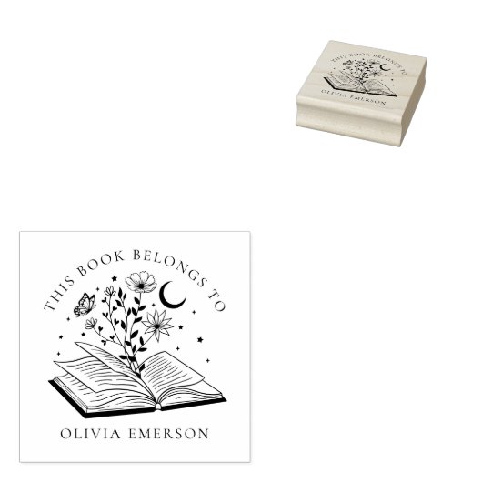 Dit boek behoort tot de moderne boekenkast rubberstempel (Gestempeld)