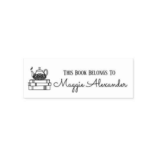 Dit boek behoort tot de naam Bookplate Zelfinktende Stempel (Design)