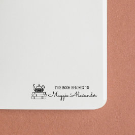 Dit boek behoort tot de naam Bookplate Zelfinktende Stempel