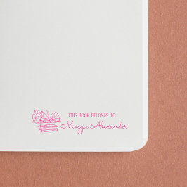 Dit boek behoort tot de naam Bookplate Zelfinktende Stempel