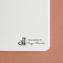 Dit boek behoort tot de naam Bookplate Zelfinktende Stempel