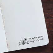 Dit boek behoort tot de naam Bookplate Zelfinktende Stempel