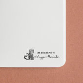 Dit boek behoort tot de naam Bookplate Zelfinktende Stempel