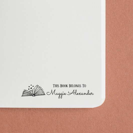 Dit boek behoort tot de naam Bookplate Zelfinktende Stempel