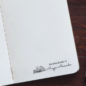 Dit boek behoort tot de naam Bookplate Zelfinktende Stempel