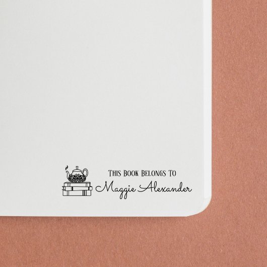 Dit boek behoort tot de naam Bookplate Zelfinktende Stempel