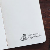 Dit boek behoort tot de naam Bookplate Zelfinktende Stempel