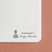 Dit boek behoort tot de naam Bookplate Zelfinktende Stempel